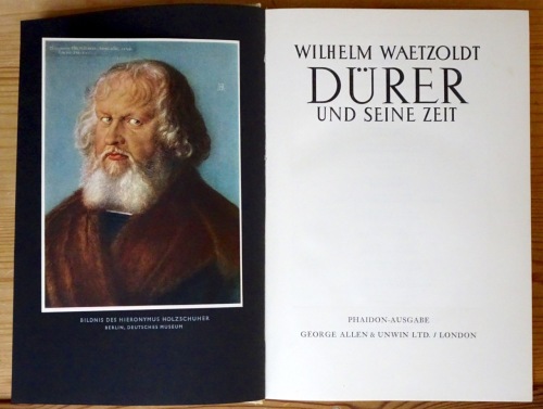 Titelseite von Wilhelm Waetzoldt: Albrecht Dürer und seine Zeit.